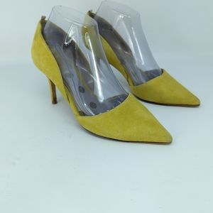 Boden yellow suede pumps size 37